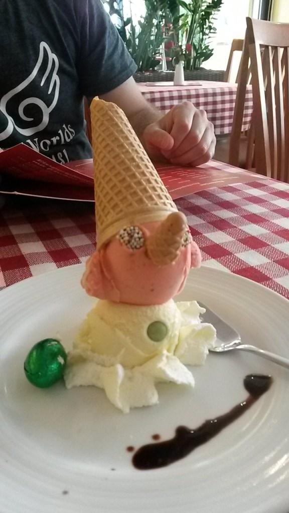 Helado forma de Pinocho