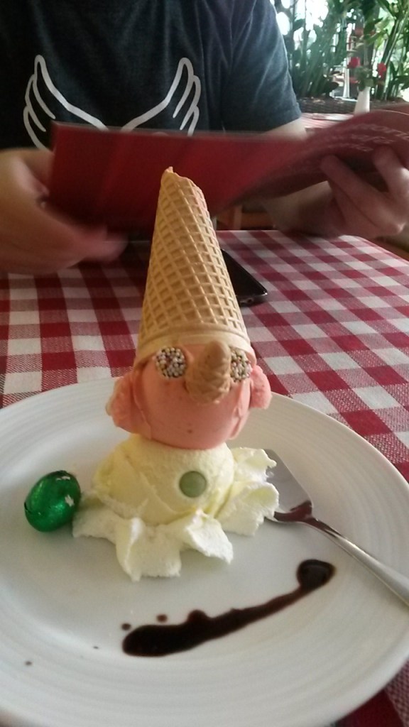 Helado forma de Pinocho